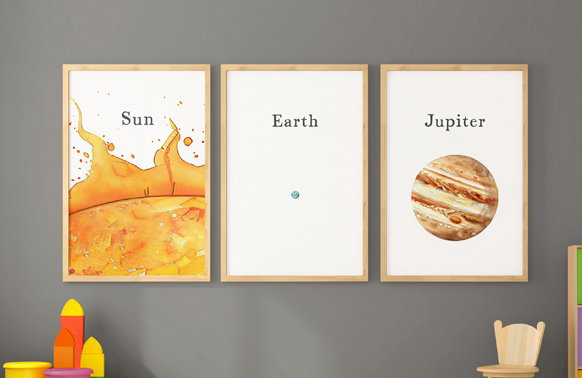 Cerebral Sprouts Solar System Art & Education Bundle